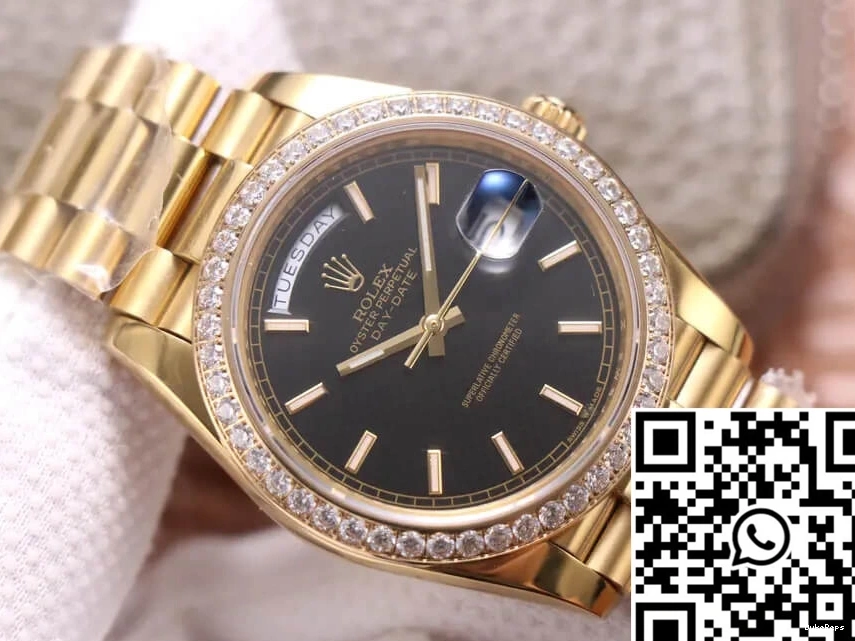 Factory Gold Rolex Yellow Diamond Date EW Day 40MM 0907